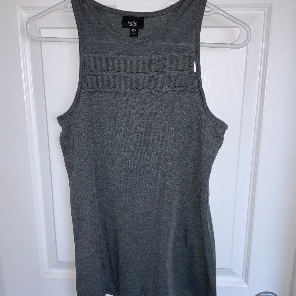 High Neck Window Tank Top